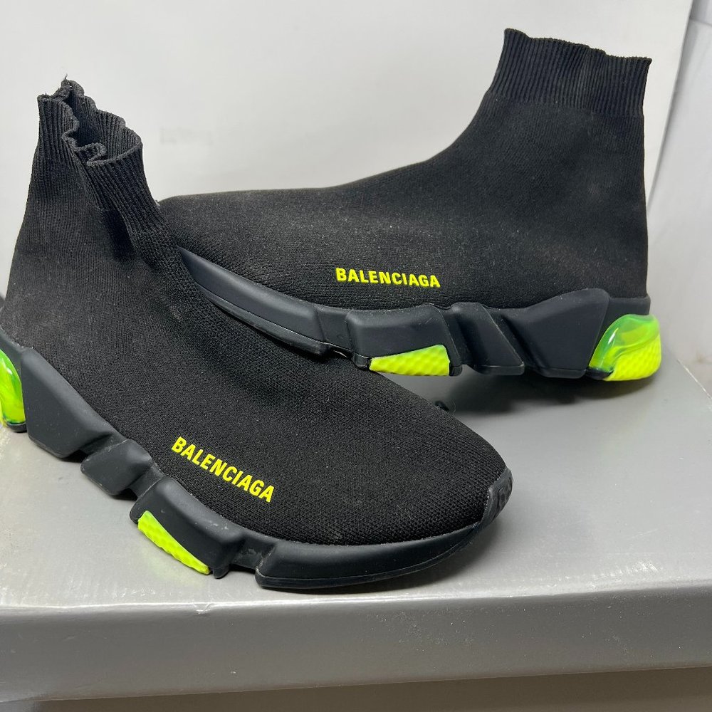 MENS BALENCIAGA SPEED CLEAR SOLE SNEAKERS